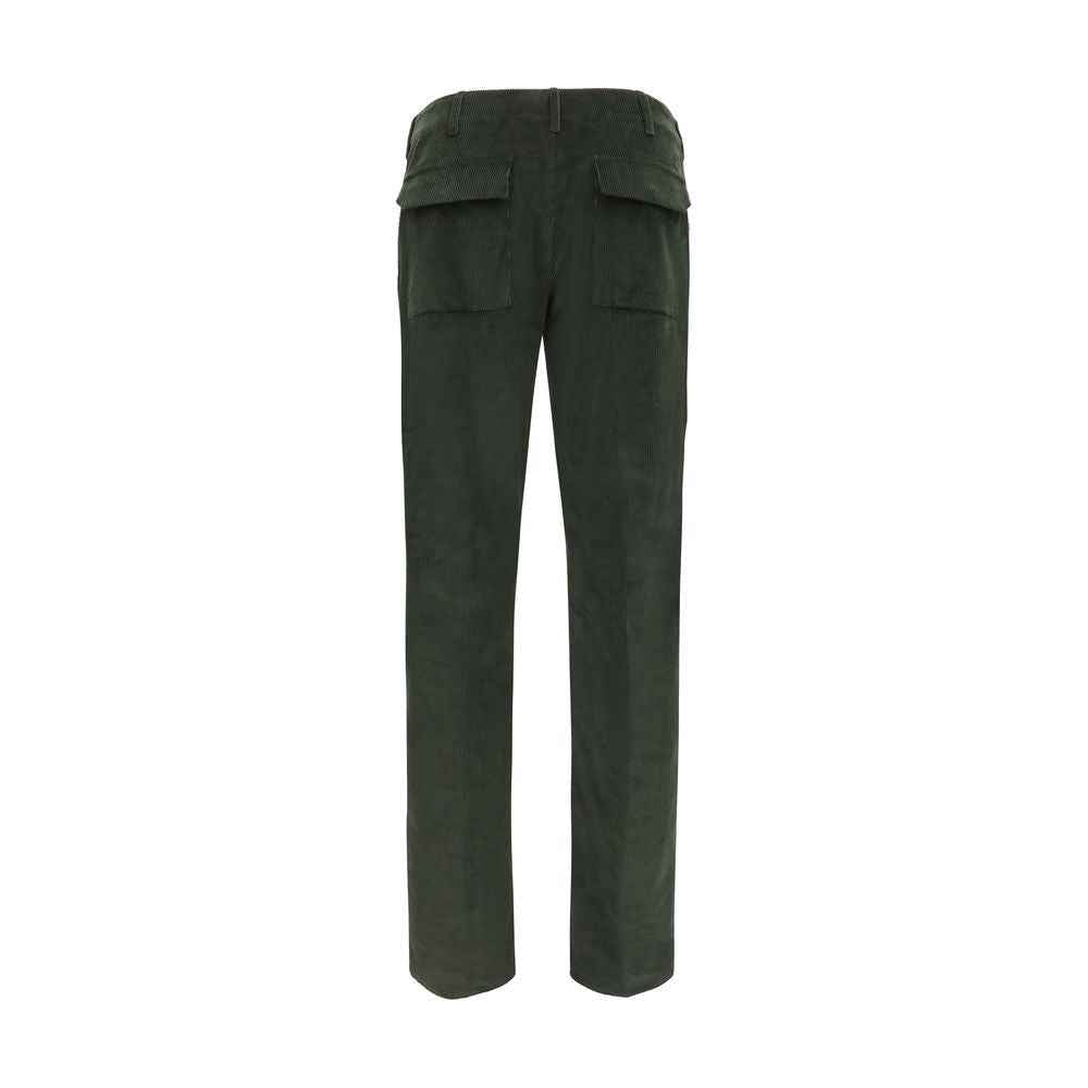 Bicolor Cotton Casual Pants