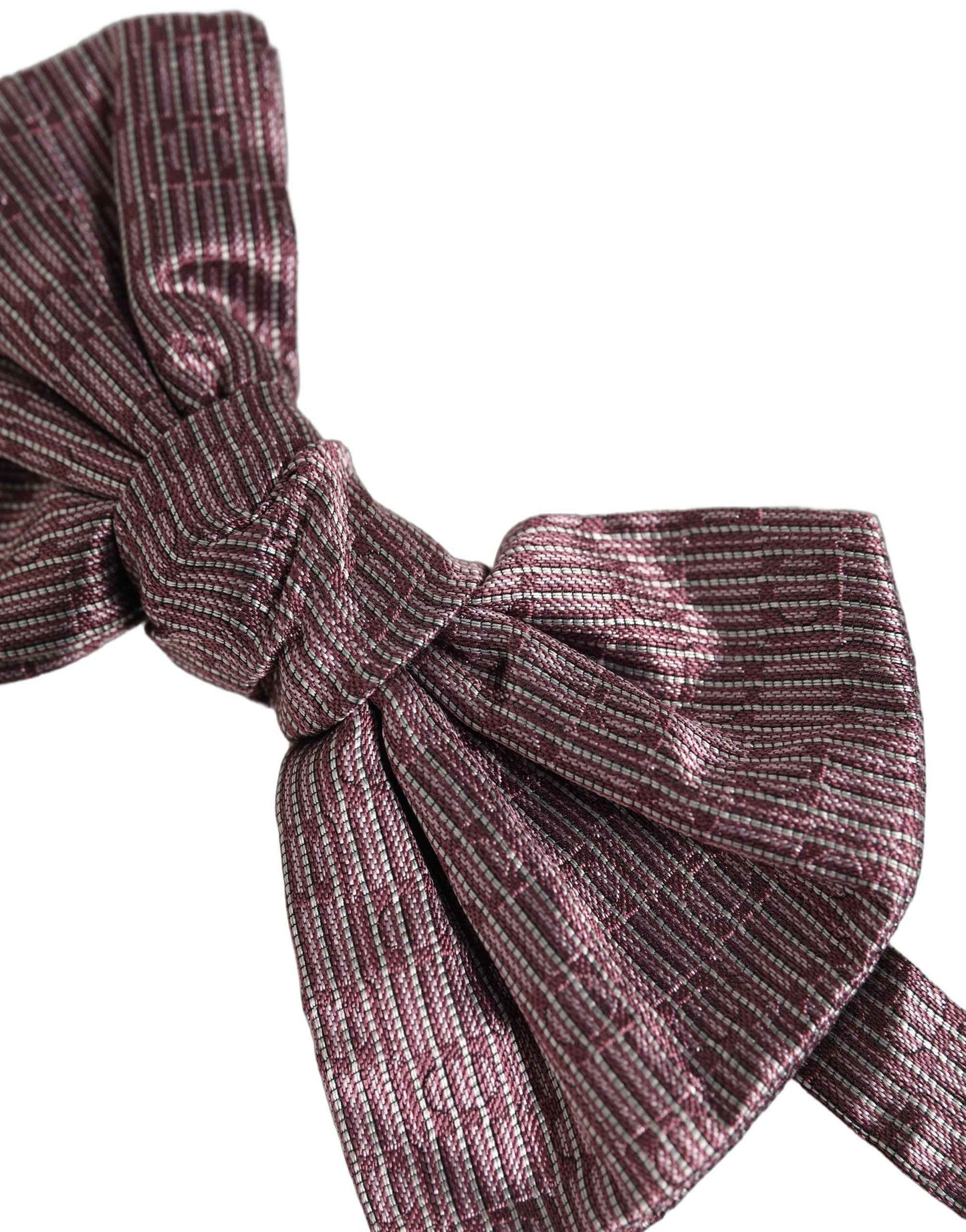 Men Maroon 100% Silk Adjustable Neck Papillon Bow Tie