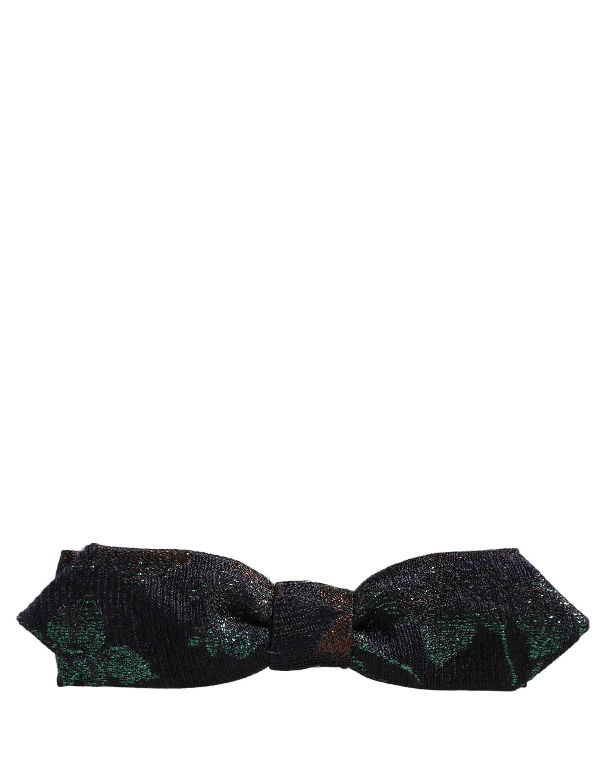 Men Multicolor 100% Silk Adjustable Neck Papillon Bow Tie