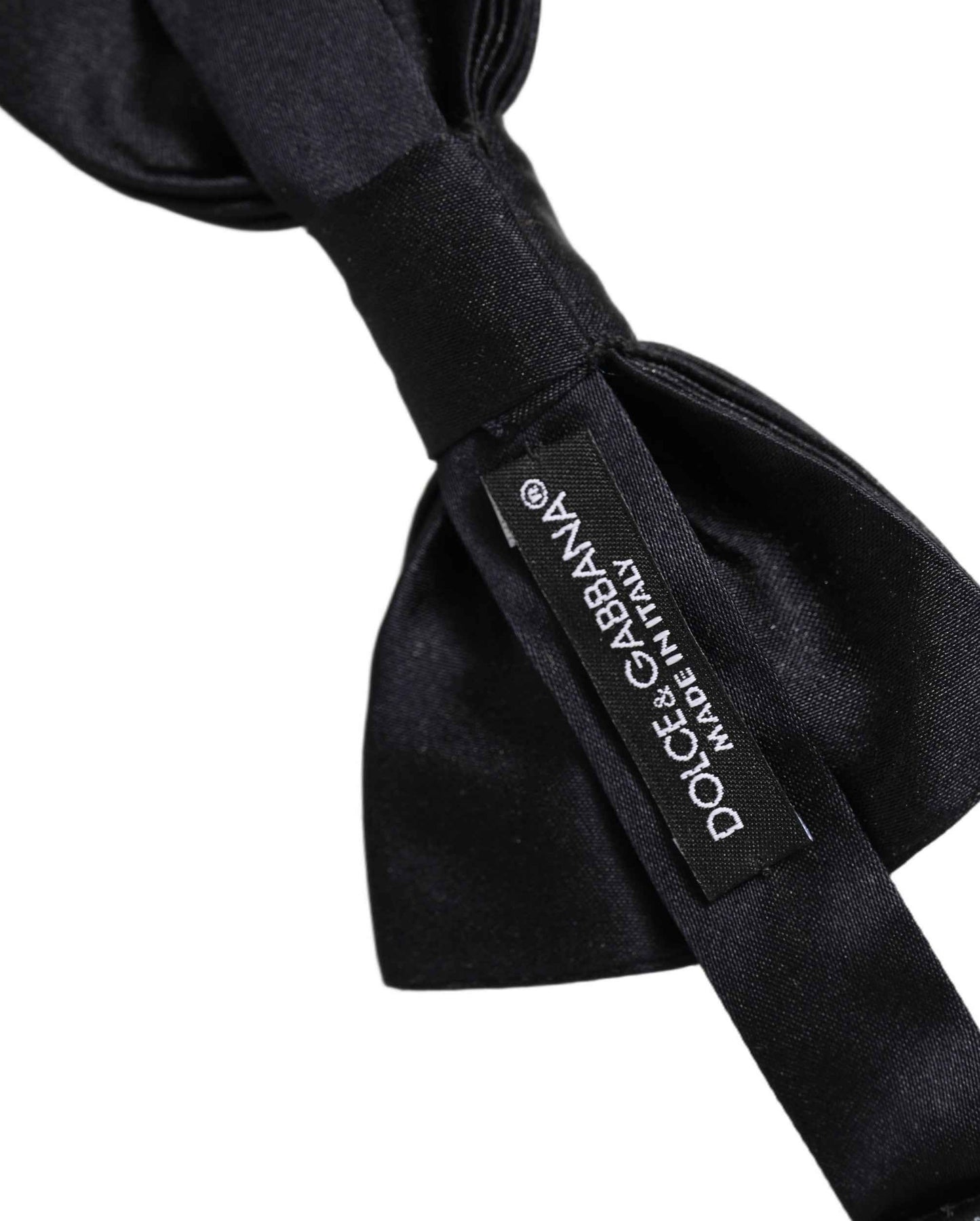 Men Black 100% Silk Adjustable Neck Papillon Bow Tie