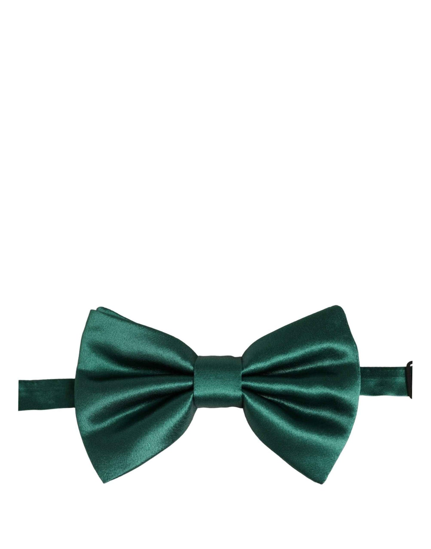 Men Green 100% Silk Adjustable Neck Papillon Bow Tie