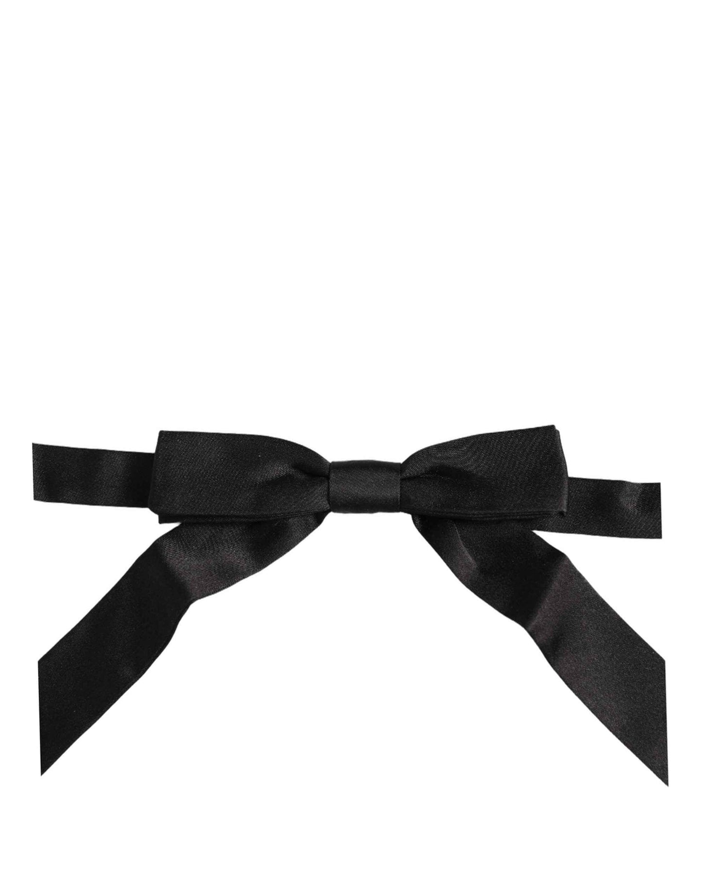 Men Black 100% SIlk Adjustable Neck Papillon Bow Tie