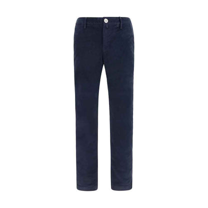 Blue Cotton Chino Pants