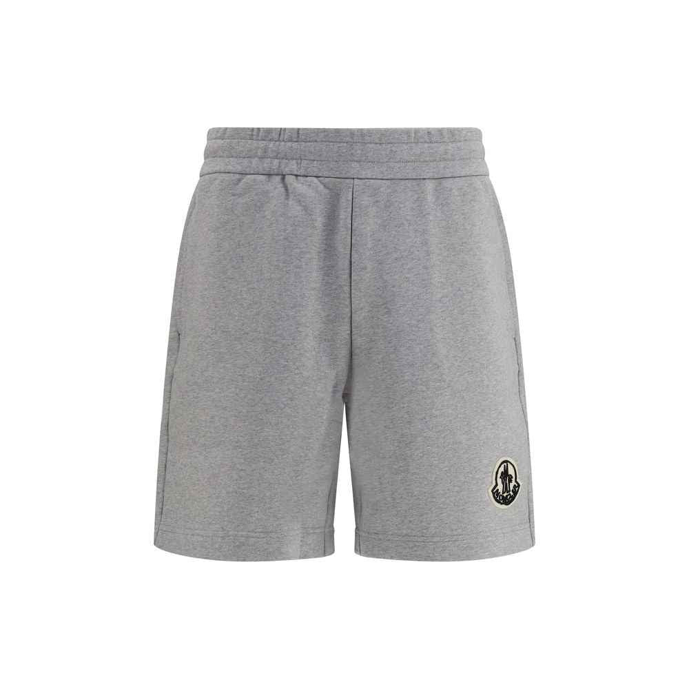 Gray Cotton Bermuda Shorts