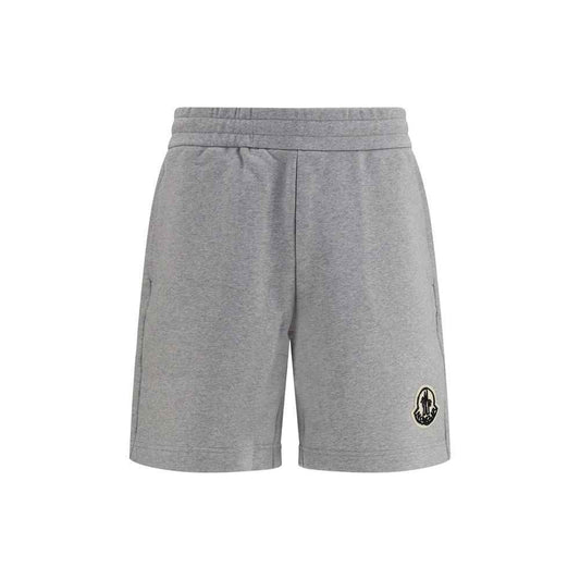 Gray Cotton Bermuda Shorts
