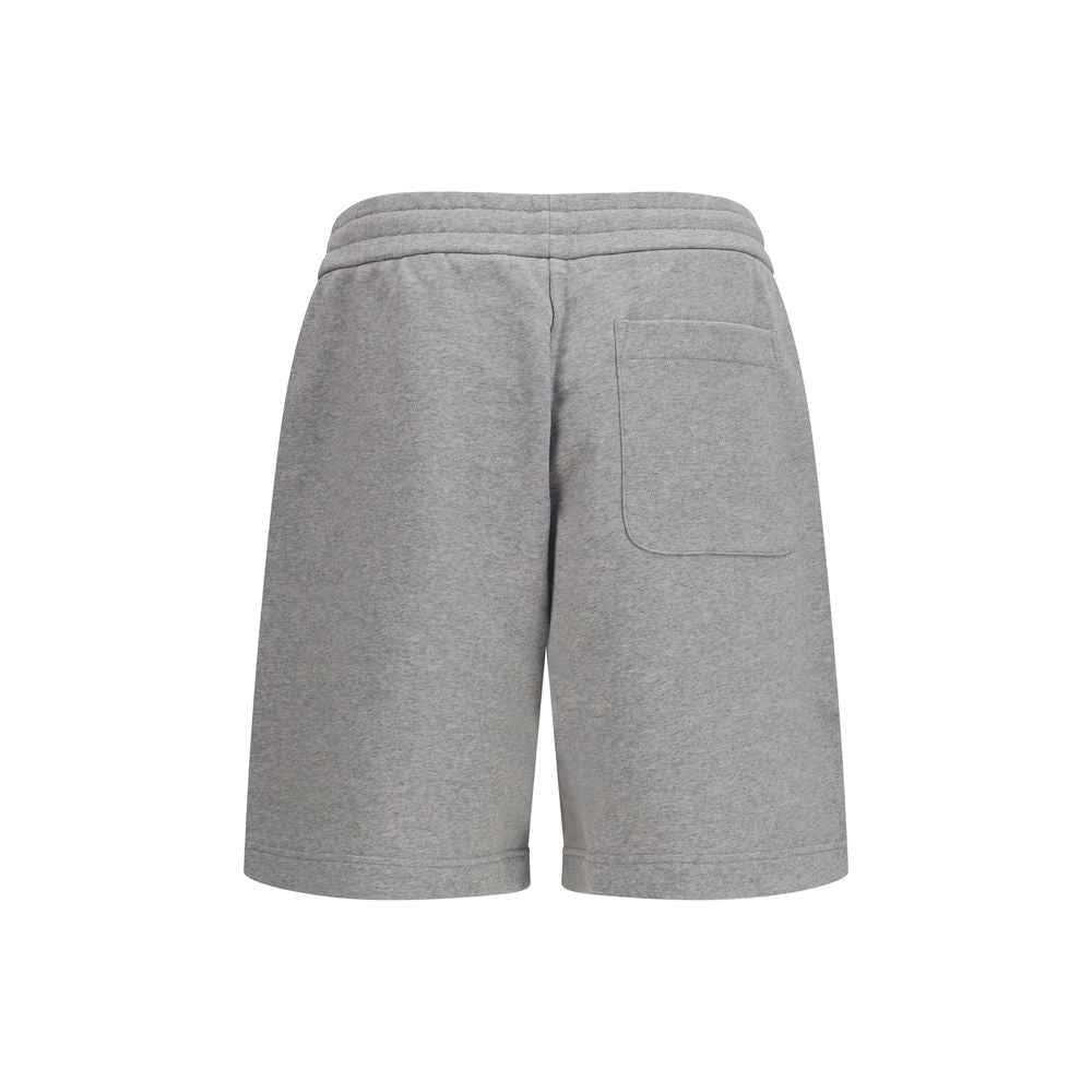 Gray Cotton Bermuda Shorts