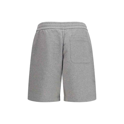 Gray Cotton Bermuda Shorts