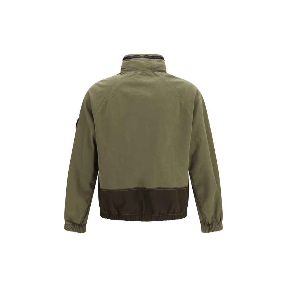 Bicolor Cotton Shell Jacket
