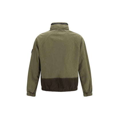 Bicolor Cotton Shell Jacket