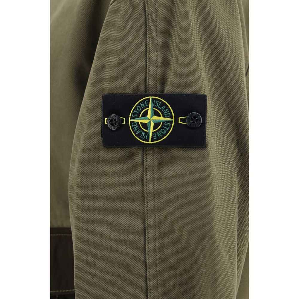 Bicolor Cotton Shell Jacket