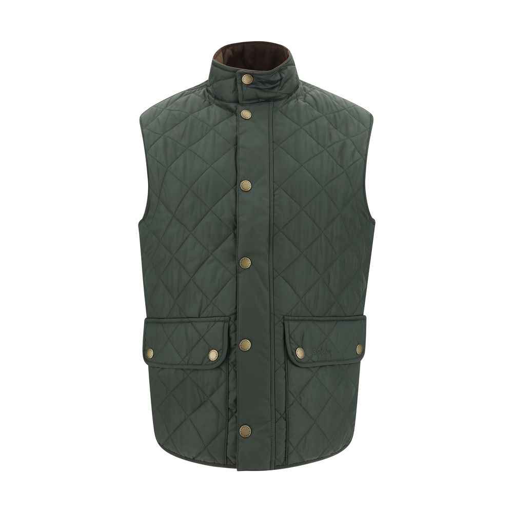 Green Polyamide Sleeveless Jacket