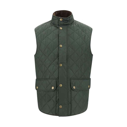 Green Polyamide Sleeveless Jacket