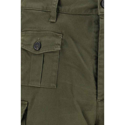 Bicolor Cotton Bermuda Shorts