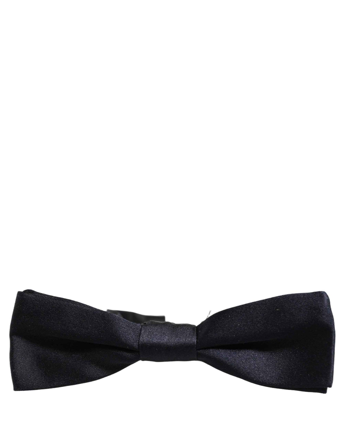 Men Black 100% Silk Adjustable Neck Papillon Bow Tie