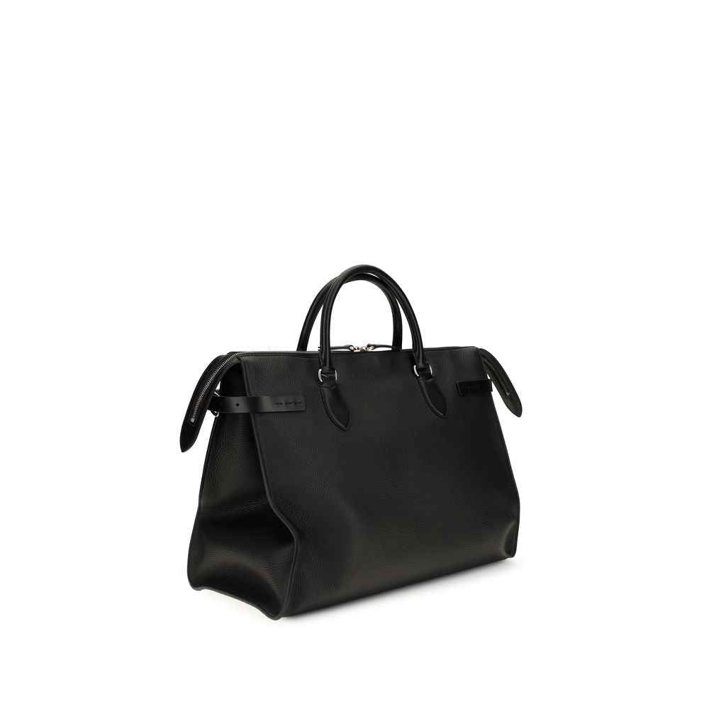 Black Calf Leather Bos Taurus Shoulder Bag