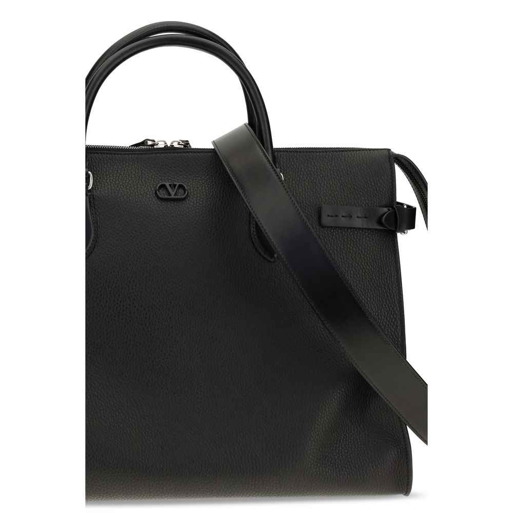 Black Calf Leather Bos Taurus Shoulder Bag