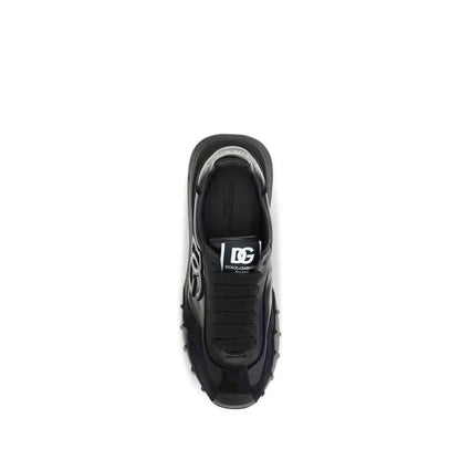 Black Calf Leather Bos Taurus Athletic Sneakers