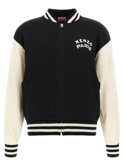 Bicolor Cotton Cardigan