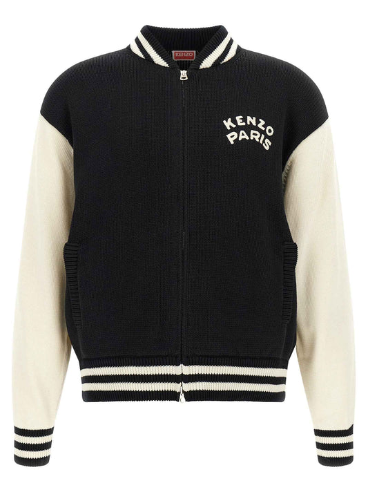 Bicolor Cotton Cardigan