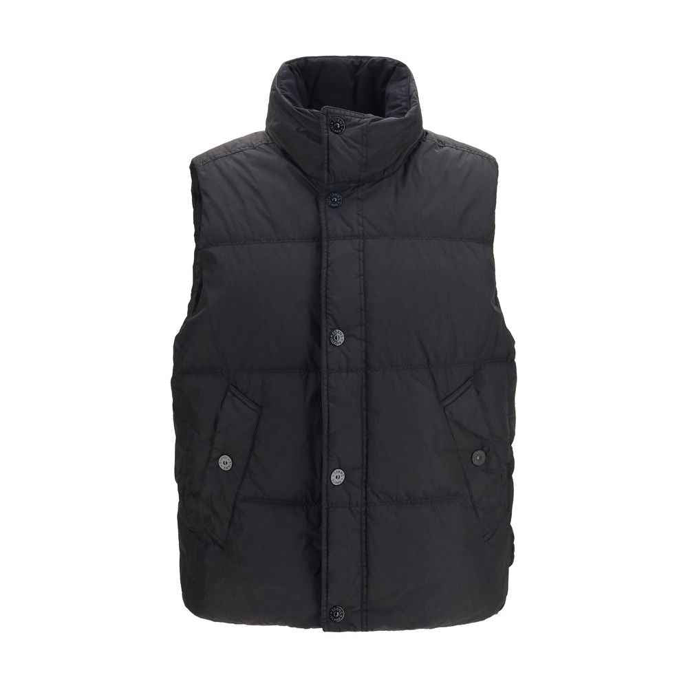Black Goose Down Sleeveless Jacket
