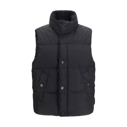 Black Goose Down Sleeveless Jacket