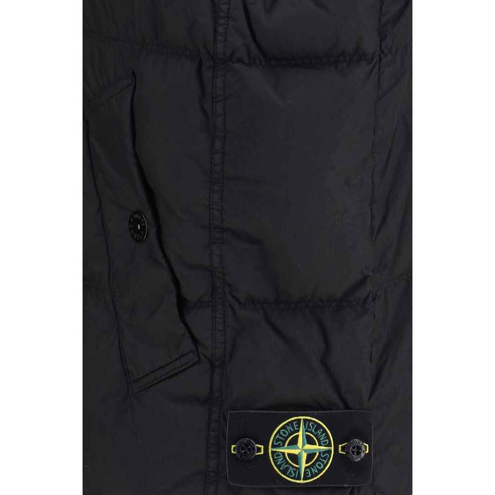Black Goose Down Sleeveless Jacket