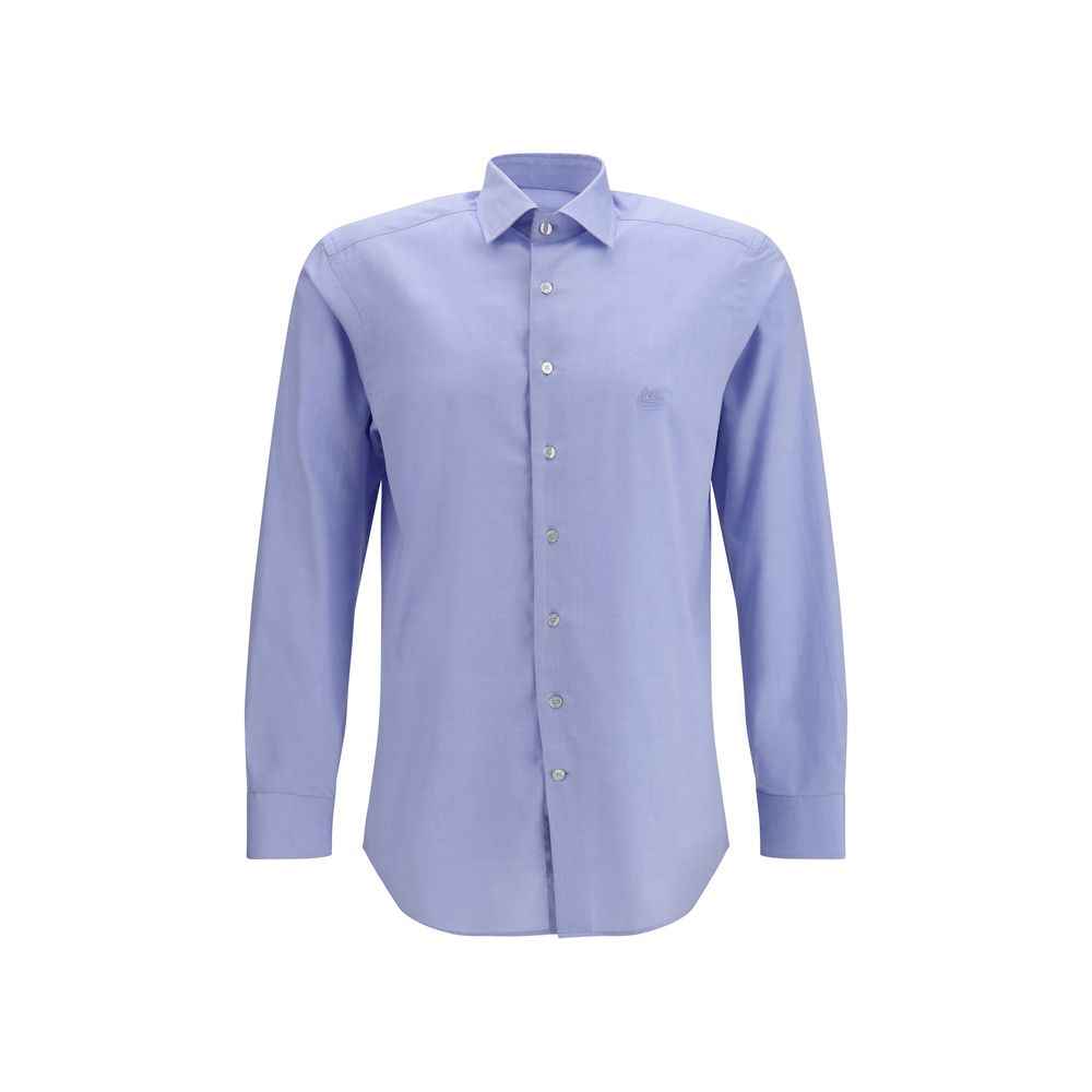 Blue Cotton Dress Shirt