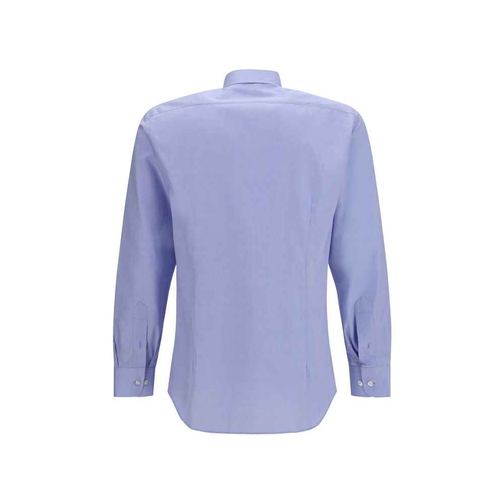 Blue Cotton Dress Shirt
