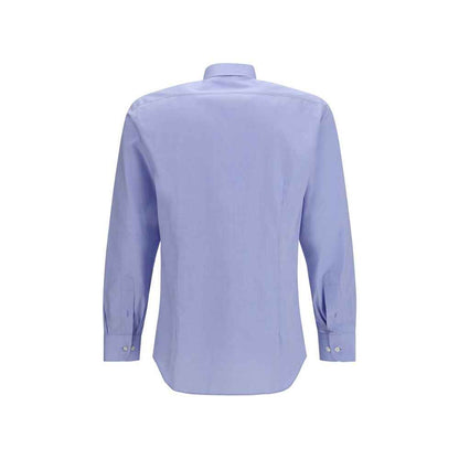 Blue Cotton Dress Shirt