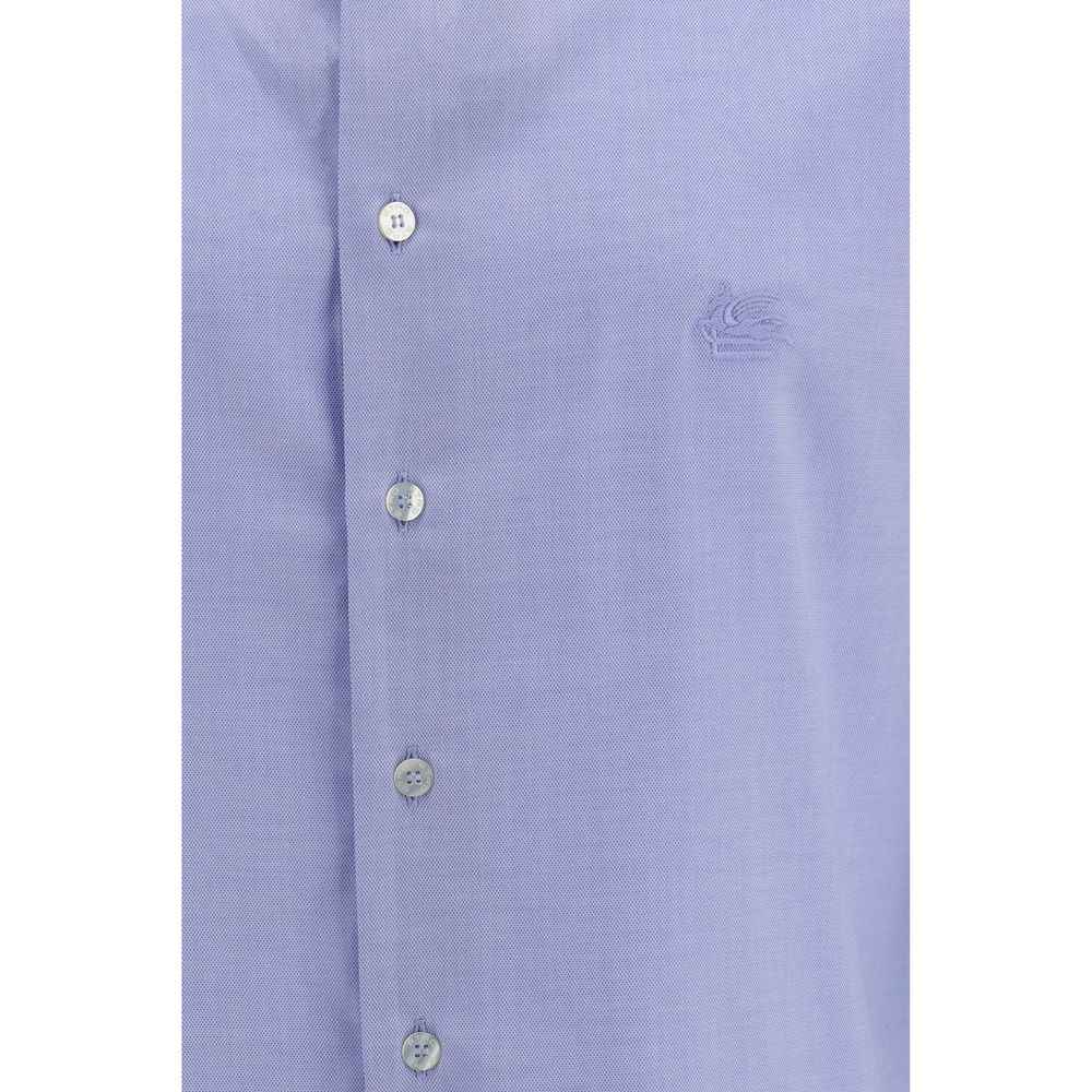 Blue Cotton Dress Shirt