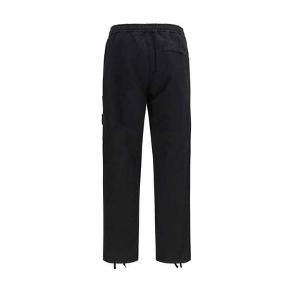 Black Cotton Cargo Pants