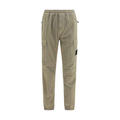 Bicolor Cotton Cargo Pants