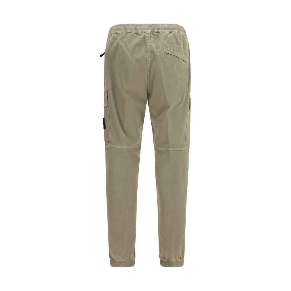 Bicolor Cotton Cargo Pants