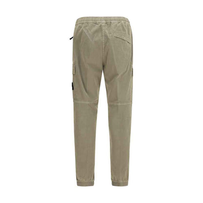 Bicolor Cotton Cargo Pants