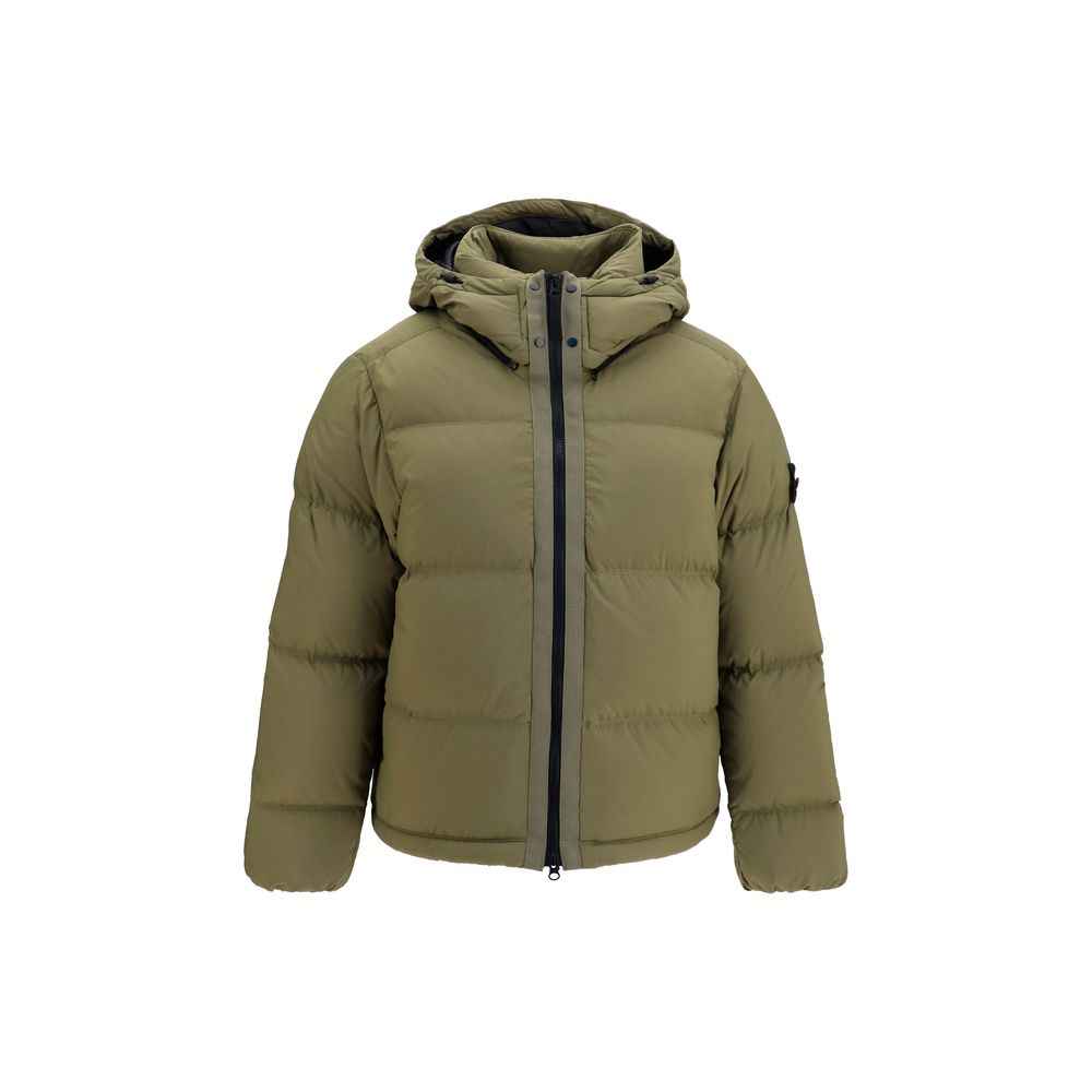 Bicolor Polyamide Full-Length Jacket
