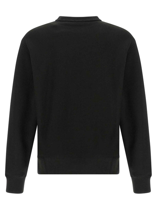 Black Cotton Sweatshirt