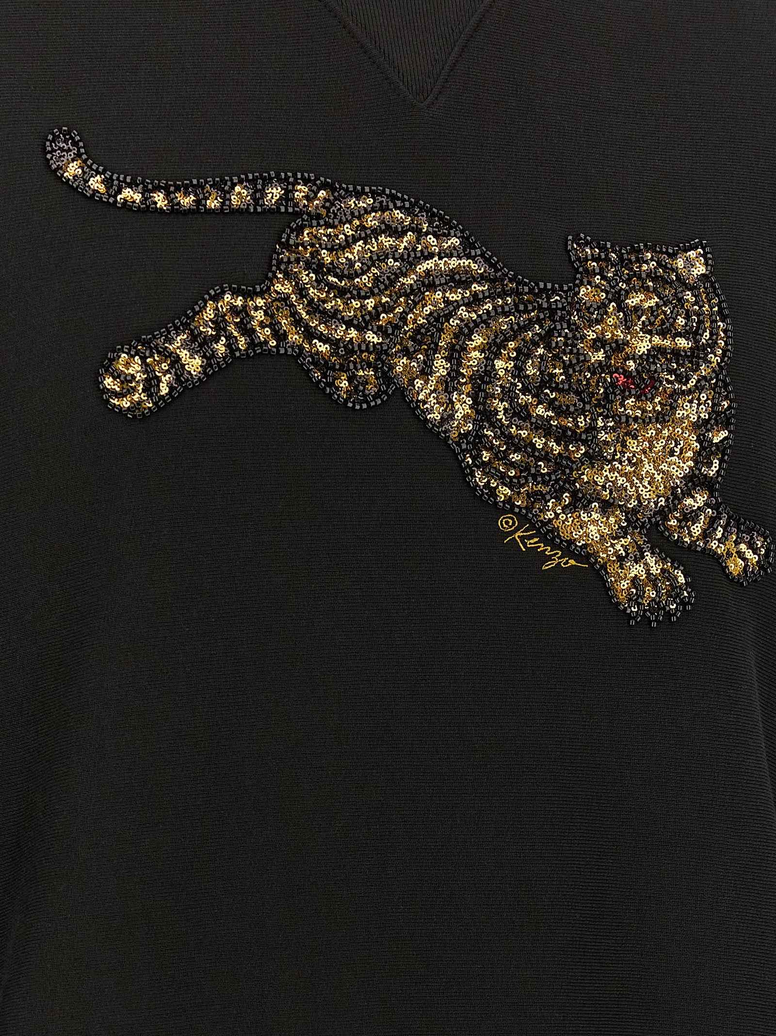 Black Cotton Sweatshirt