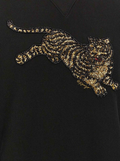 Black Cotton Sweatshirt