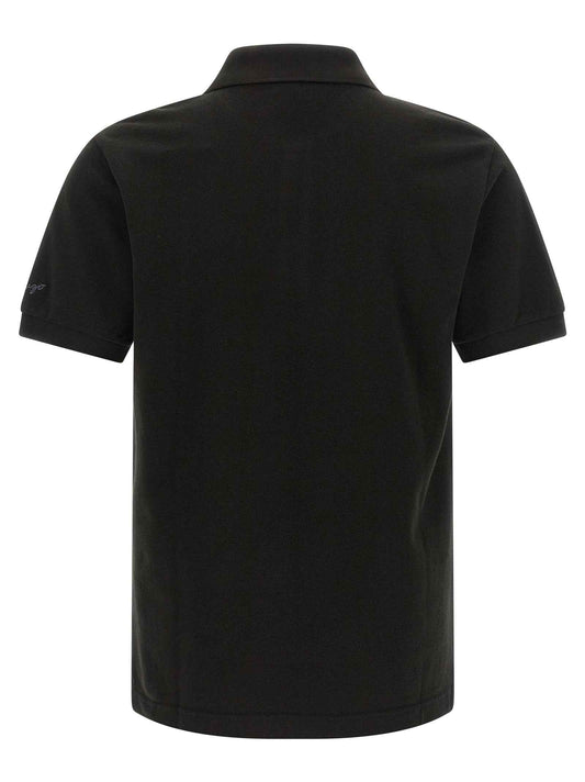 Black Cotton Polo Shirt