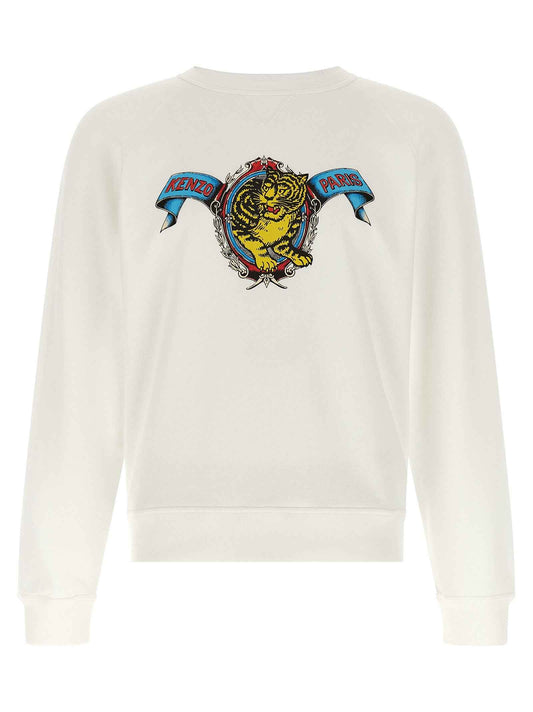 White Viscose Sweatshirt