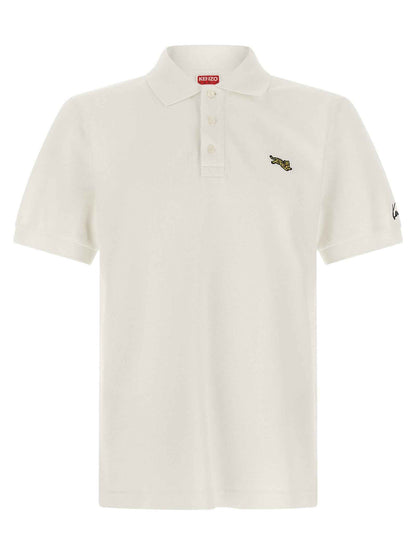 White Cotton Polo Shirt