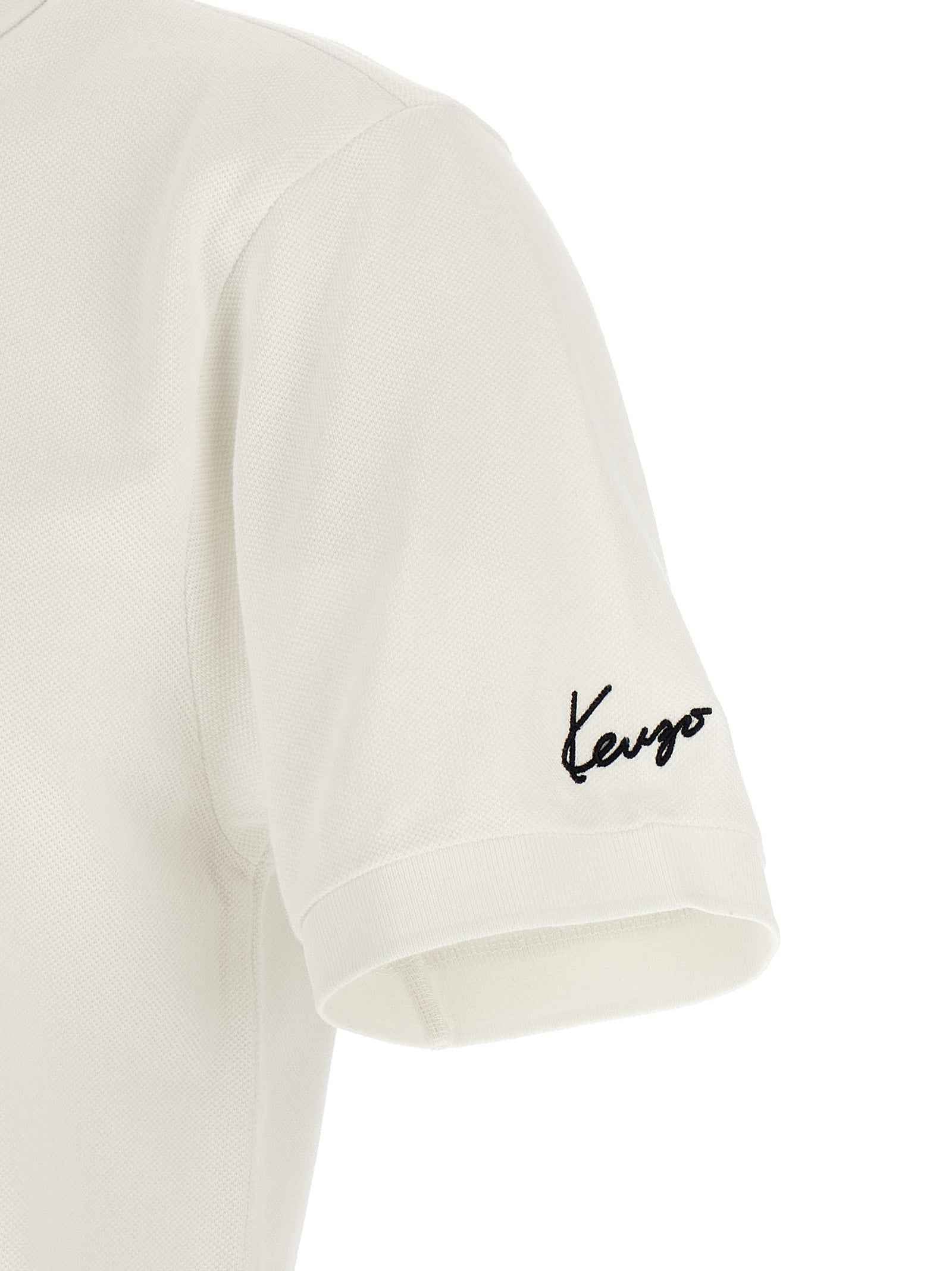 White Cotton Polo Shirt