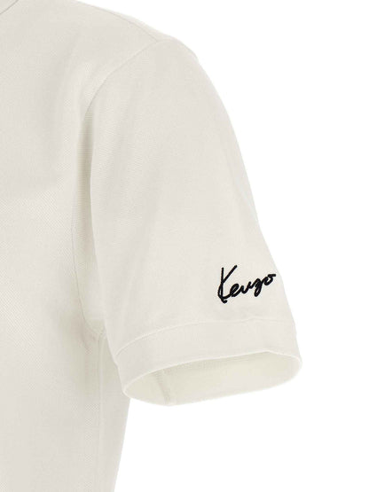 White Cotton Polo Shirt