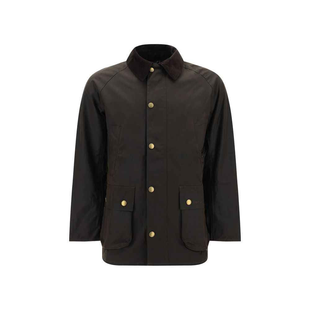 Bicolor Cotton Full-Length Jacket