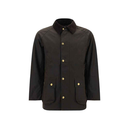 Bicolor Cotton Full-Length Jacket