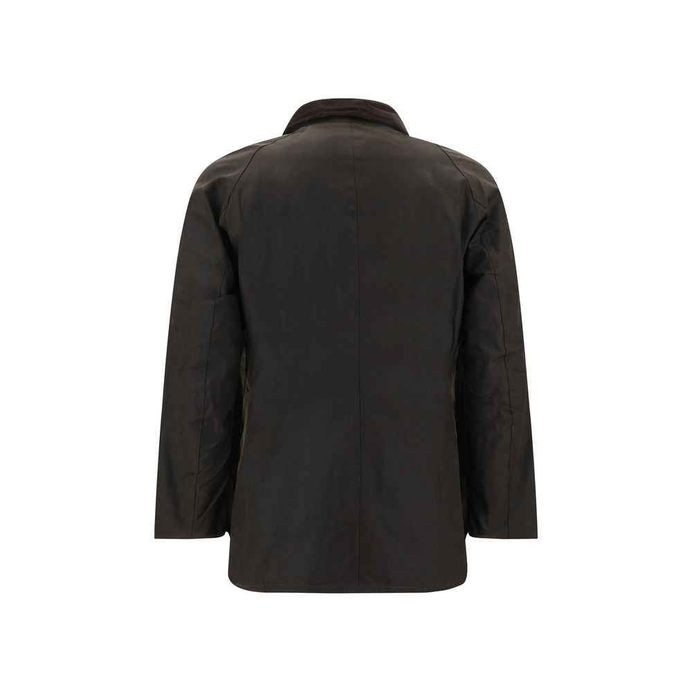 Bicolor Cotton Full-Length Jacket