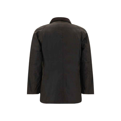 Bicolor Cotton Full-Length Jacket