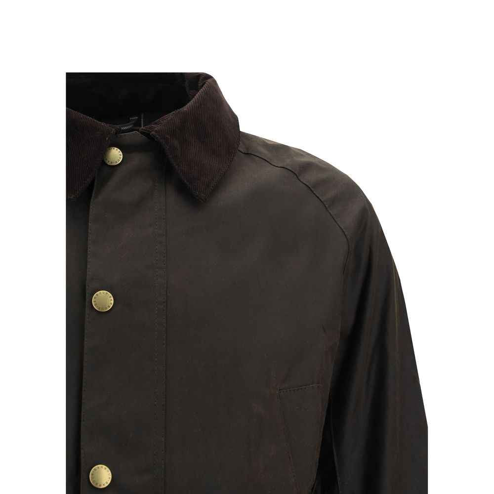 Bicolor Cotton Full-Length Jacket