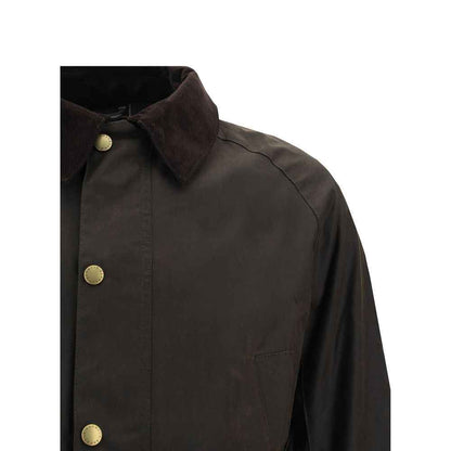 Bicolor Cotton Full-Length Jacket