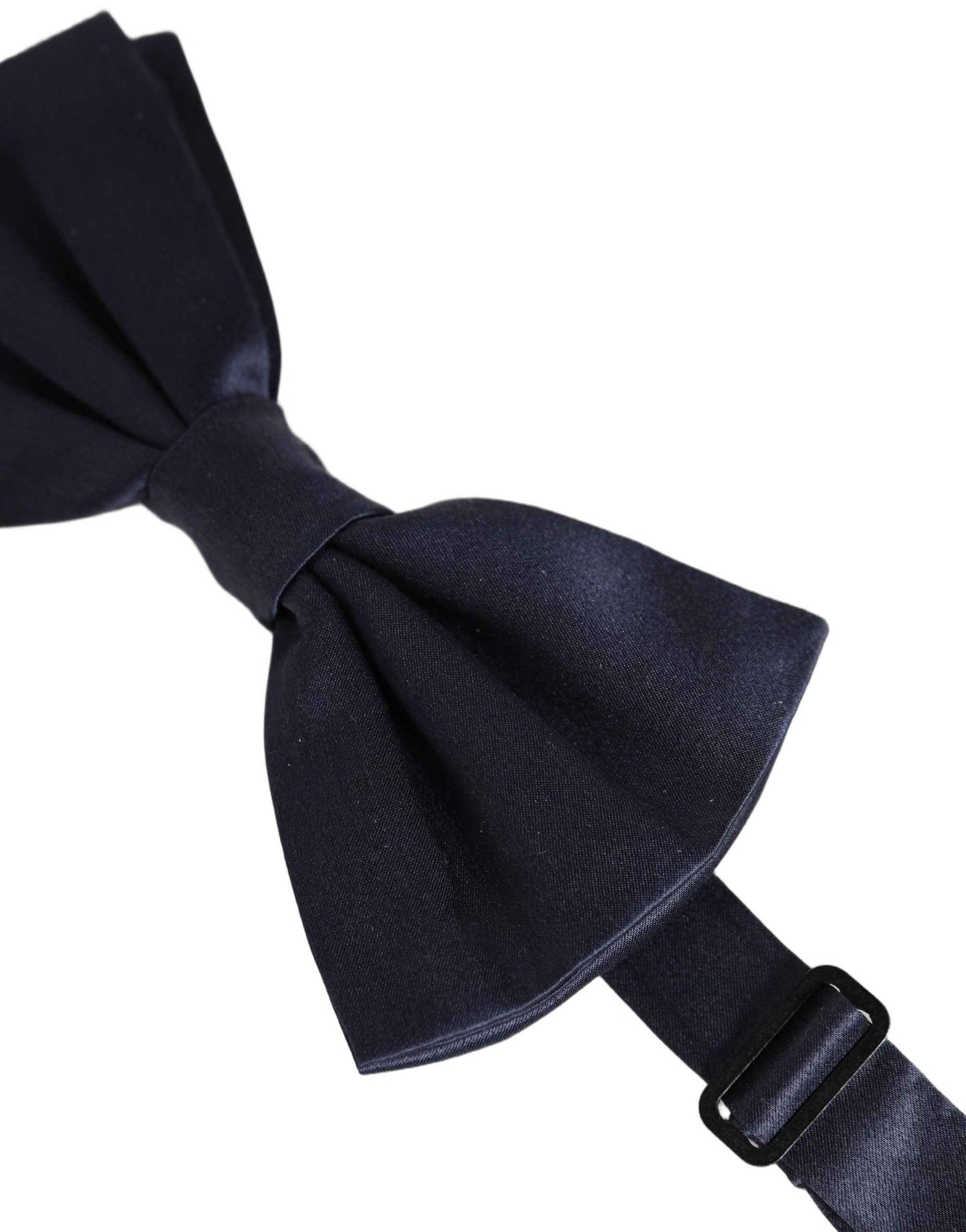 Dark Blue 100% Silk Adjustable Neck Papillon Bow Tie